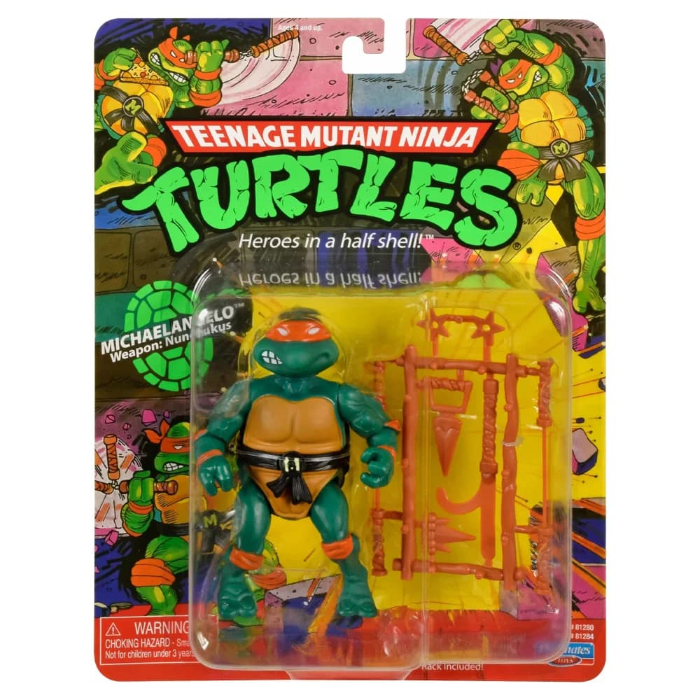 Set di Action Figure Classiche delle Tartarughe Ninja, 3 Pezzi