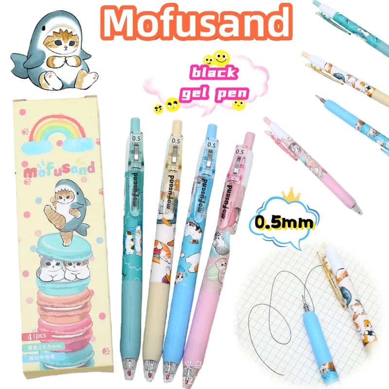Mofusand personalized gel pen office signature student writing smooth examination special black push pen holiday gift wholesale