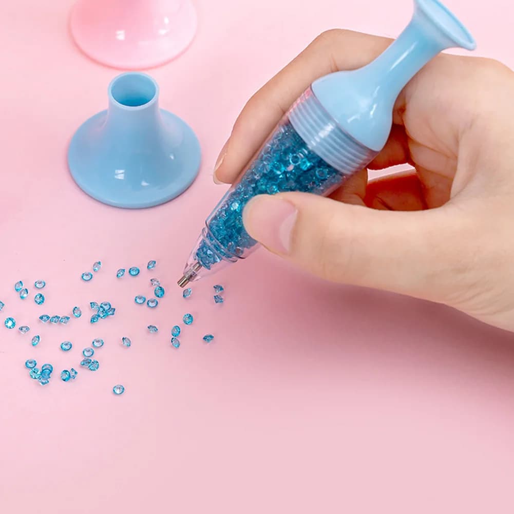 Penna per trapano a forma di vaso penna per trapano a punta moaaica con ricamo a diamante 5D fai da te strumento per punto croce di arte del diamante