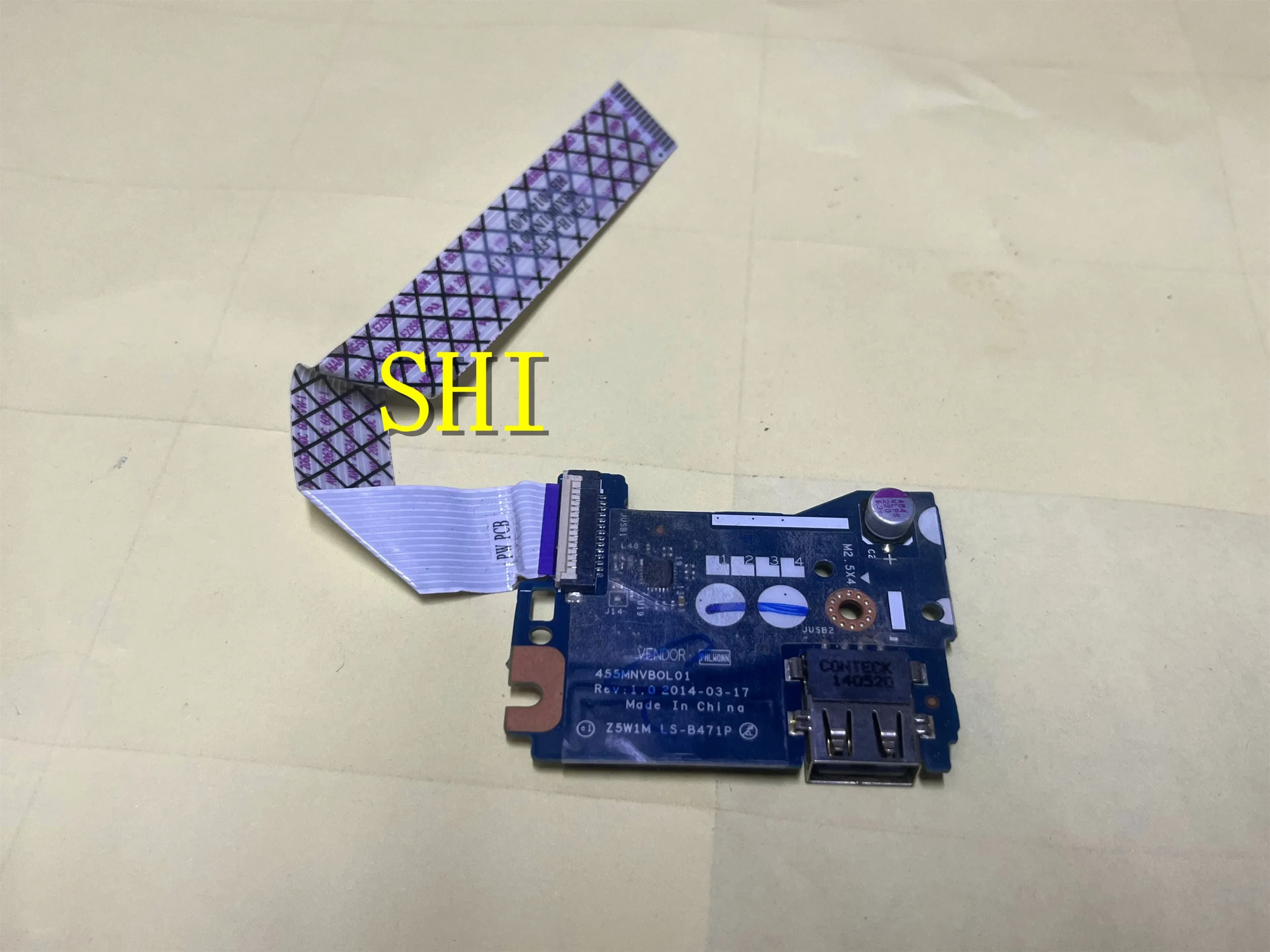 LS-B471P PER Acer Aspire E15 ES1-511 Lettore di schede di memoria Pulsante di accensione Scheda USB con cavo completamente testato 455MNVBOL01