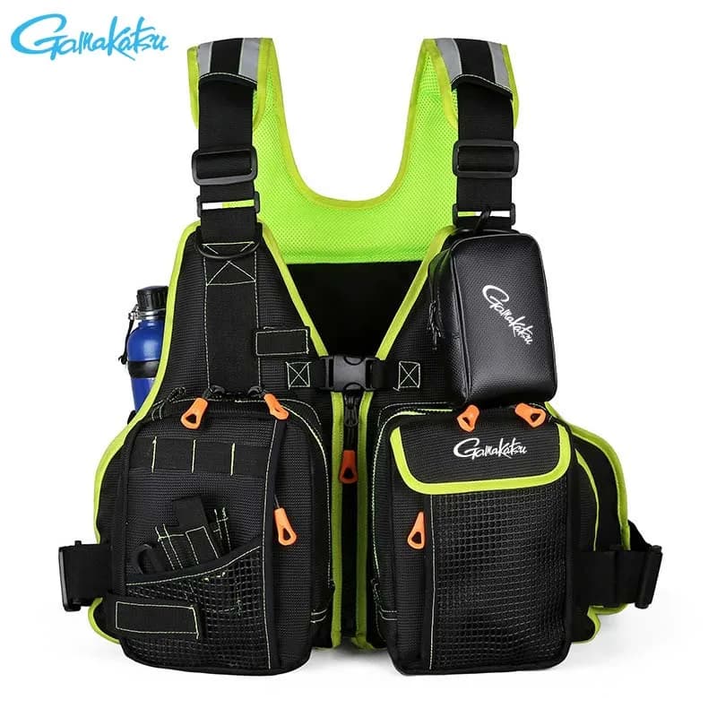 Gamakatsu Luya Life Jacket, Outdoor Fishing Vest, Large Buoyancy Vest, Sea Fishing Life Jacket Vest