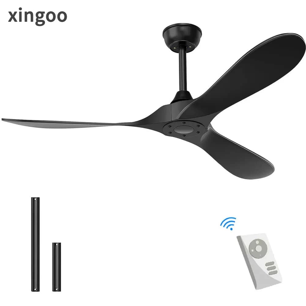 Ventilatore da soffitto a LED intelligente per la decorazione domestica Lampada a sospensione, dotato di motore reversibile, adatto per l'estate e l'inverno