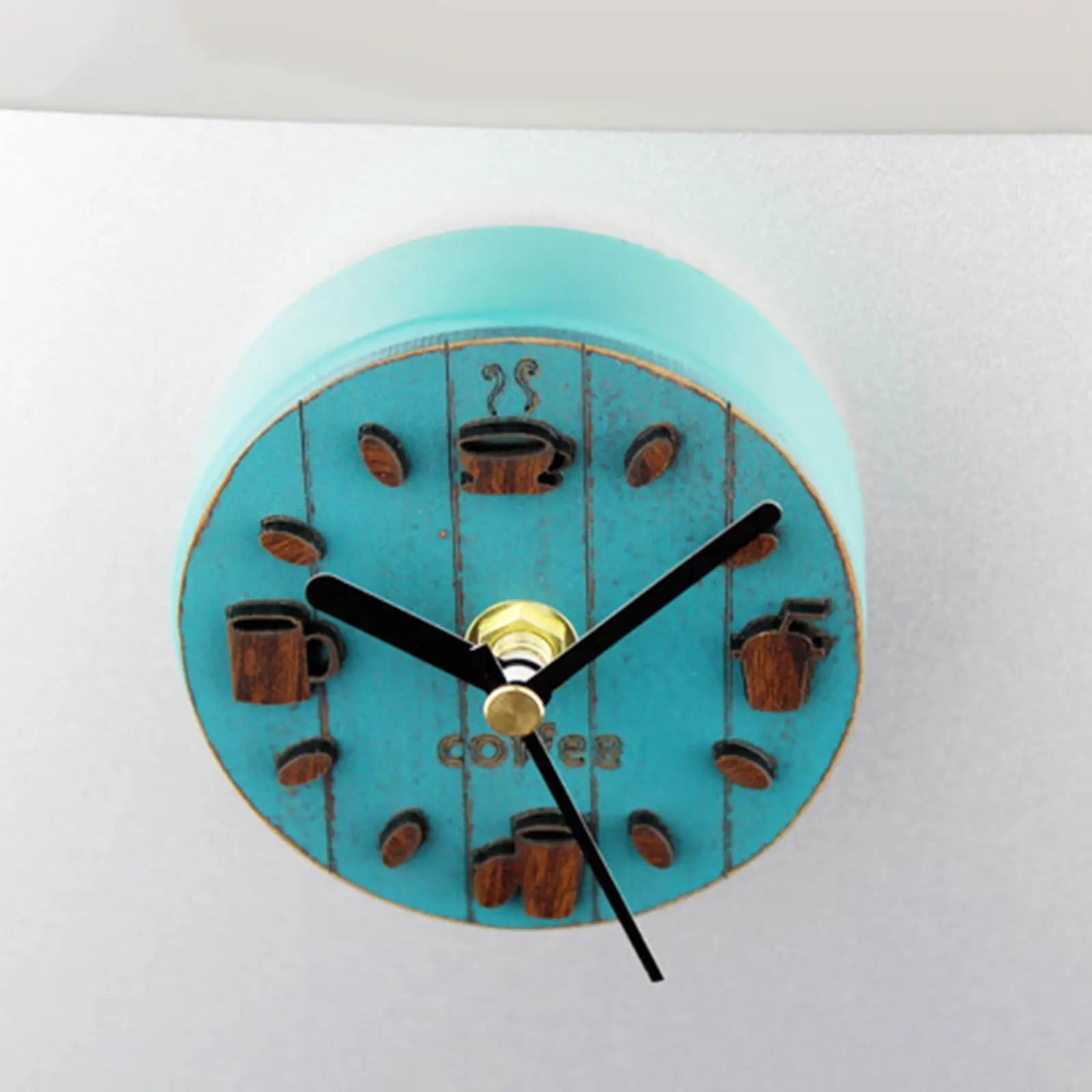 Orologio Adesivo Moderno per Frigorifero, Orologio da Parete Portatile a Batteria, Design Rotondo per Uso in Soggiorno