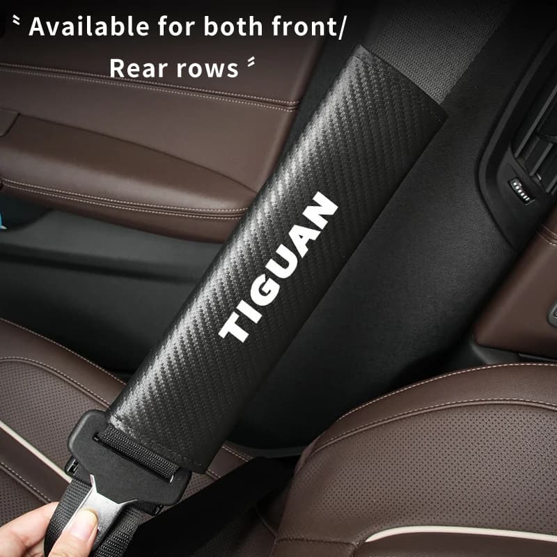Car Seat Belt Shoulder Protector Auto Seatbelt Cover For VW Tiguan Passat Golf Polo Scirocco Jetta CC T-ROC Touareg Touran