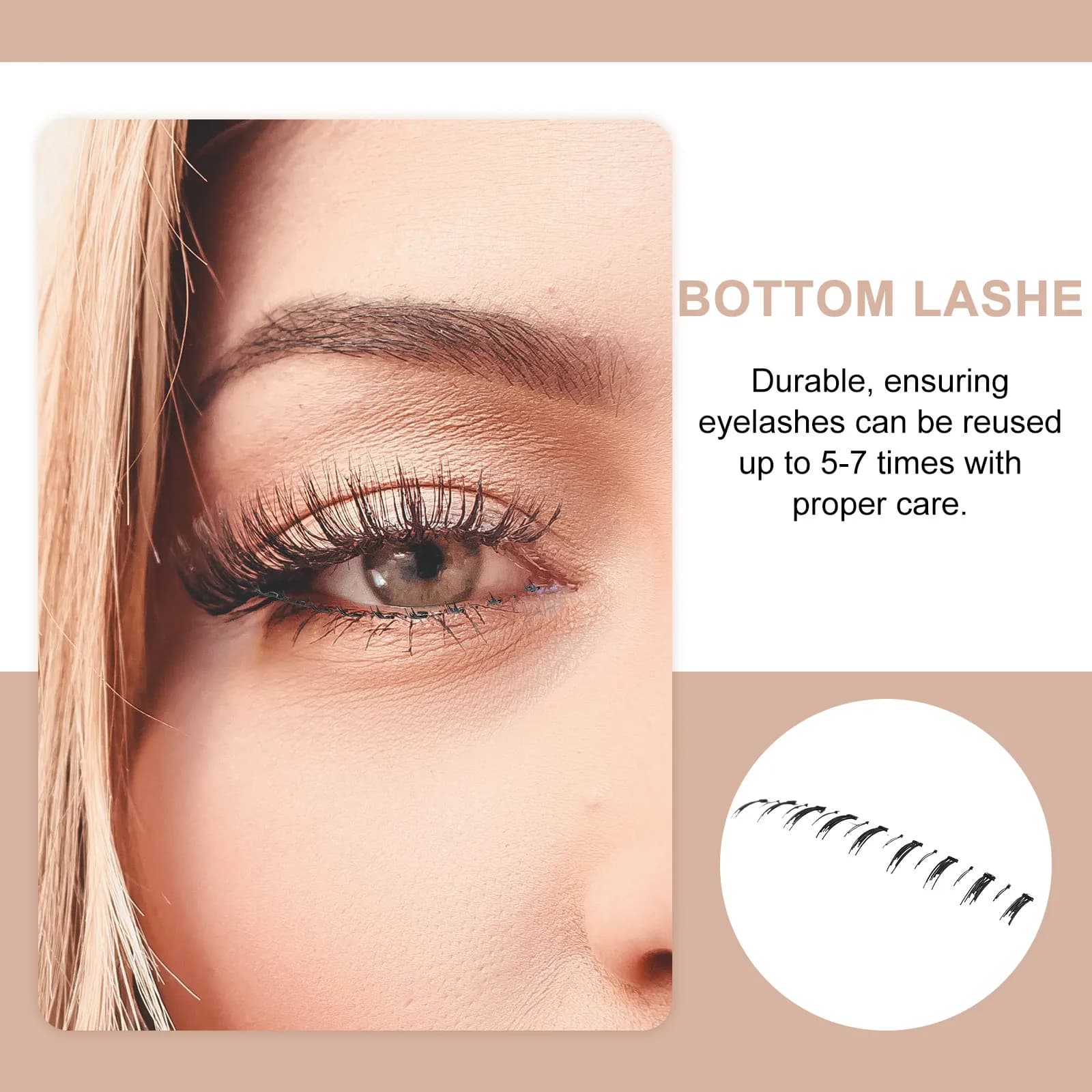 10 paia di ciglia finte inferiori per principianti, delicate sulla pelle, materiale premium, delicato sulle occhiaie, alla moda, allunganti, naturali
