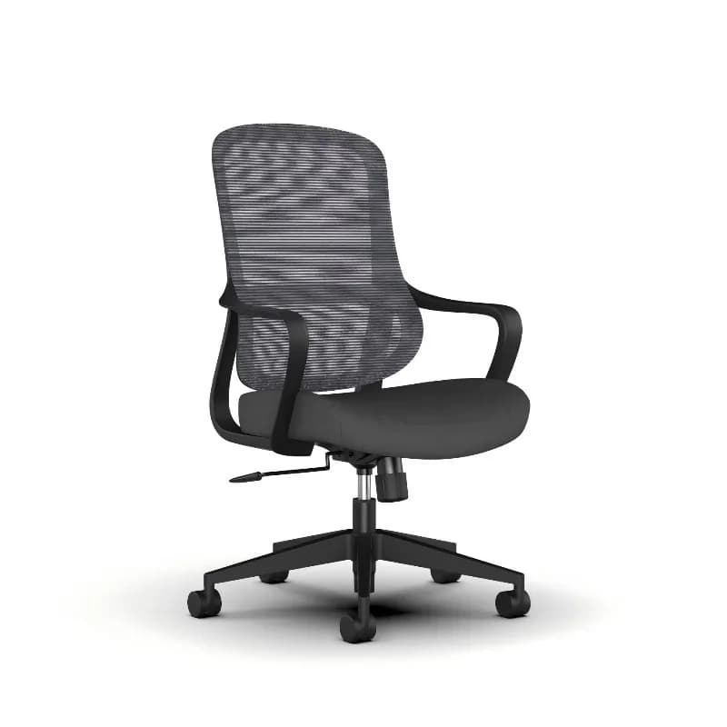 Sedia da ufficio ergonomica Sedia direzionale con schienale alto Sedia per computer in rete con nuovo design con supporto lombare