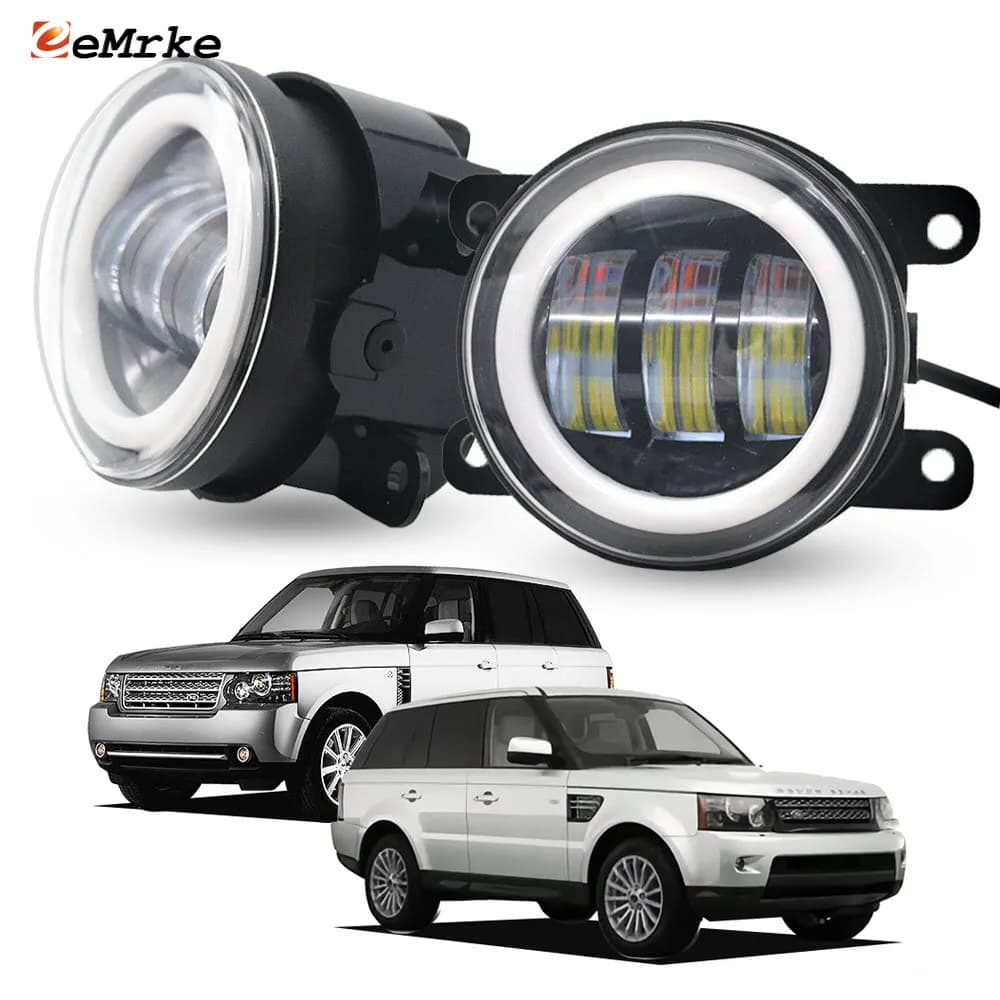 Update Led Fendinebbia Lamp for Range Rover III L322 Sport L320 2010 2011 2012 PTF Direction indicator Angel Eye DRL Halo Ring