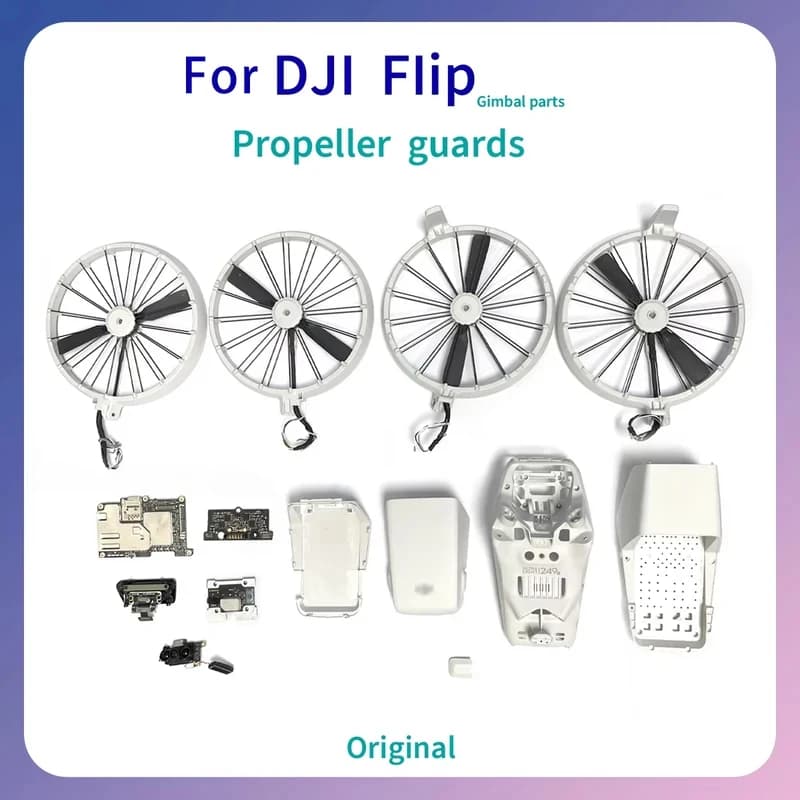 Gusci anteriori e posteriori originali per drone Flip, cavo GPS, ESC, radar laser, ammortizzatore, sfera, piastra di raffreddamento, perno per ricambi DJI