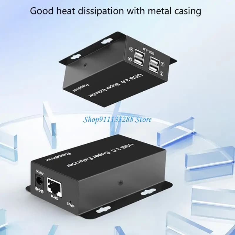G88D Extension USB to 4 ports Ethernet Extension HUB USB 2.0 Ethernet cable RJ45 CAT6 for computer printer device