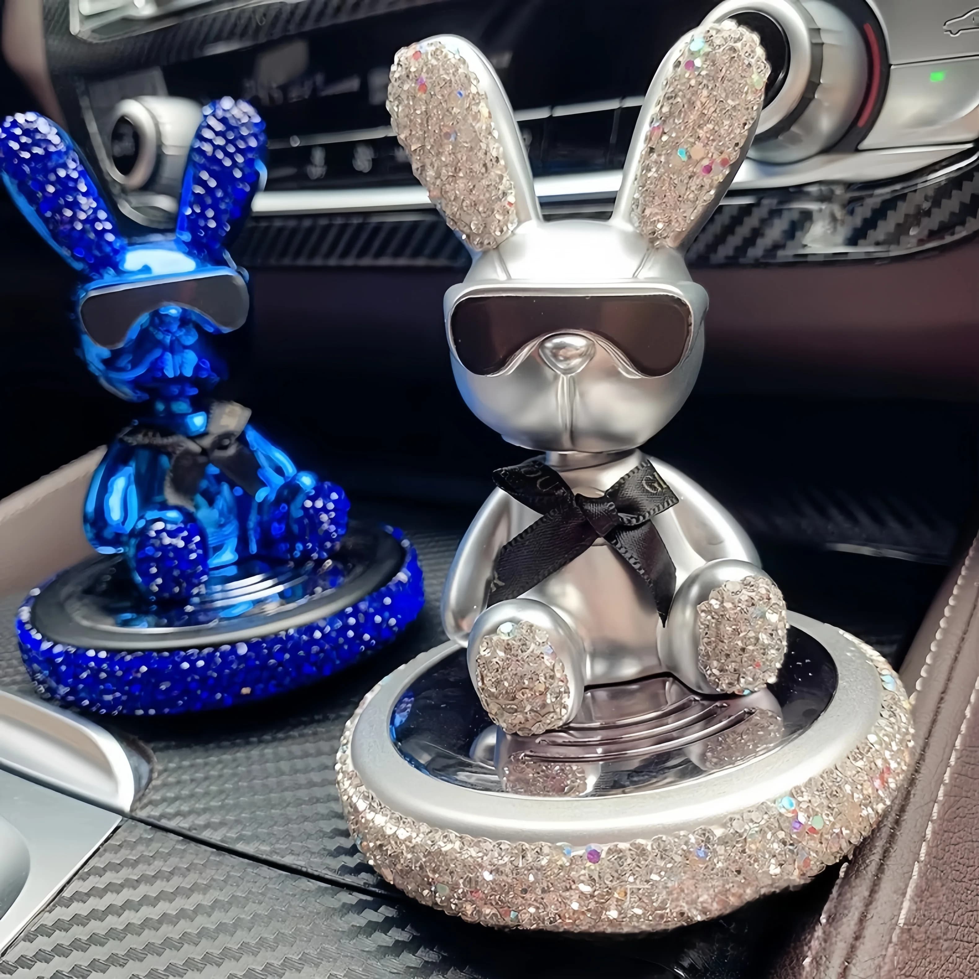 Car perfume accessories, creative, rabbit, aromatherapy, flying disc, glasses, rabbit scent, car accessories