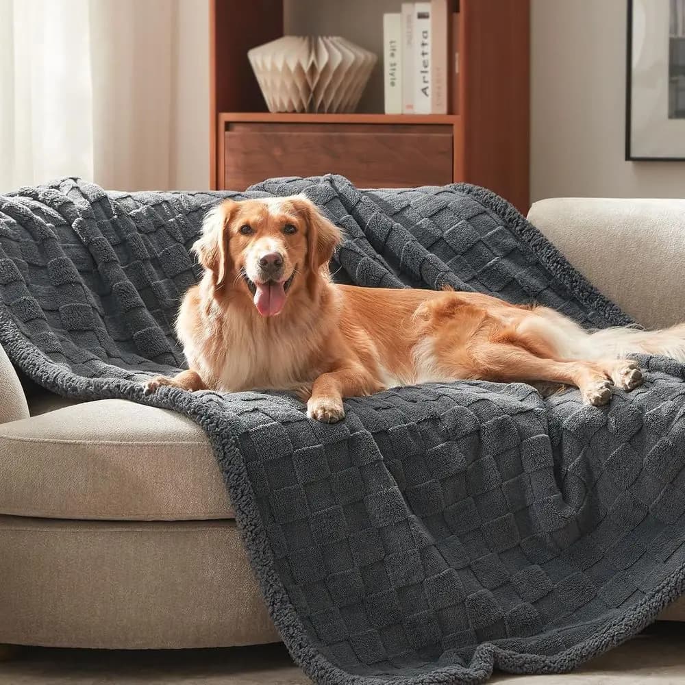 Waterproo Dog Blankets or Large Dogs, Dog Blanket or Couch Bed, leece Pet Blanket or urniture Soa Protector, Sot Pet Throw Blank