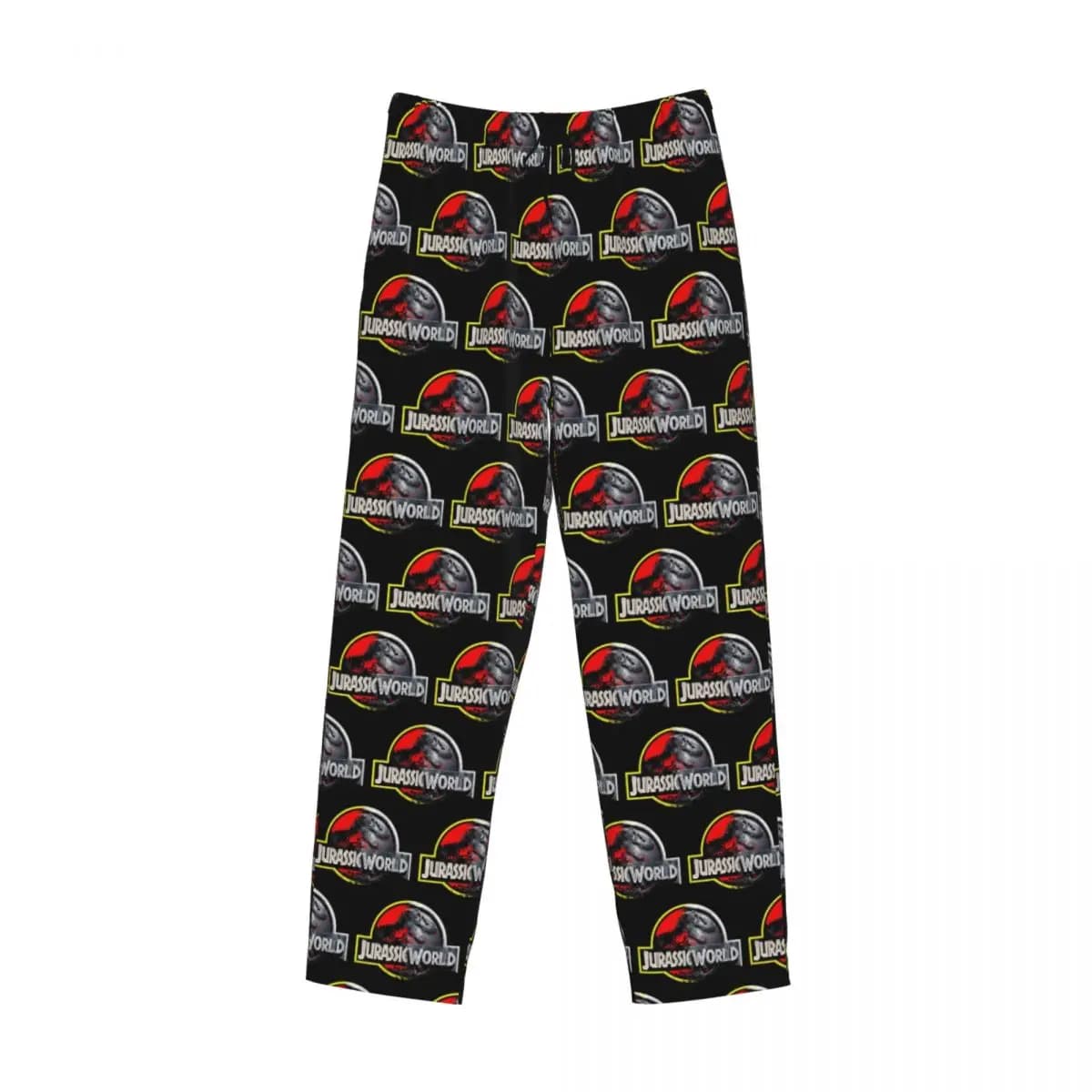 Custom Jurassic World Pajama Pants Men Sleepwear Sleep Lounge Bottoms with Pockets