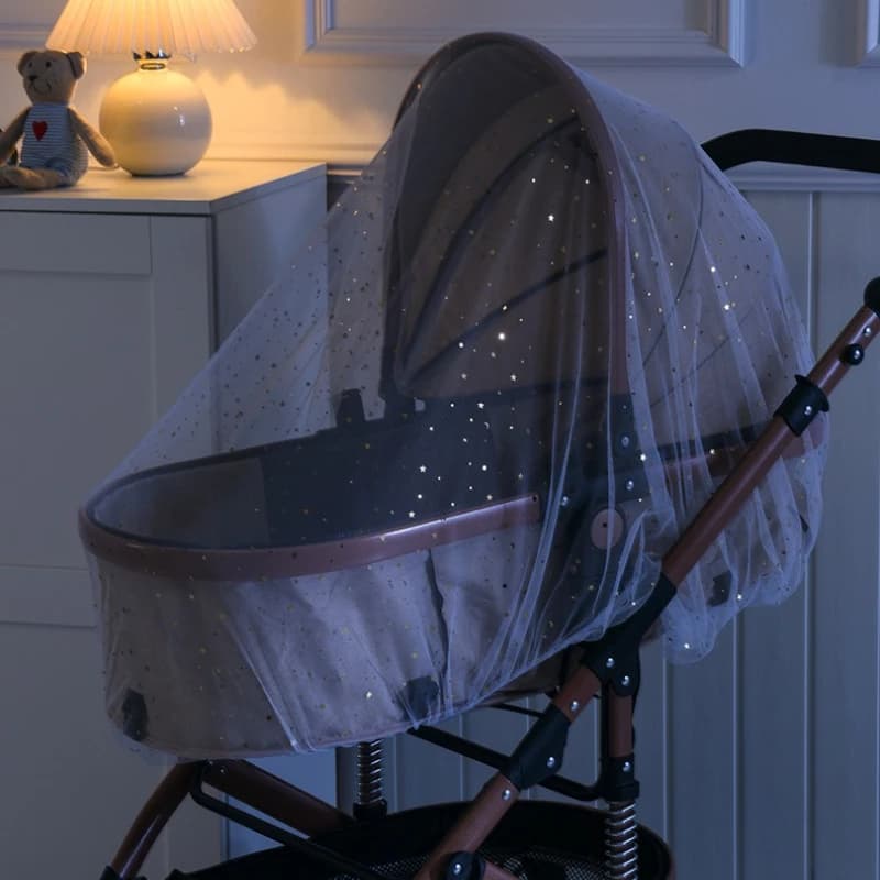 Zanzariera parasole per carrello per bambini Rete universale per carrozzina Buggys Copertura protettiva per rete per insetti per passeggino Passeggino