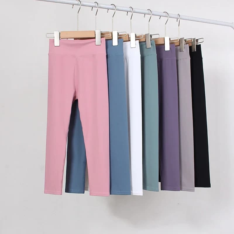 Autunno Solid Kid Leggings Ragazza Collant sottili Pantaloni sportivi 2 + y Bambino Casual Pantaloni alla caviglia Primavera Bambino Skinny Pantaloni corti