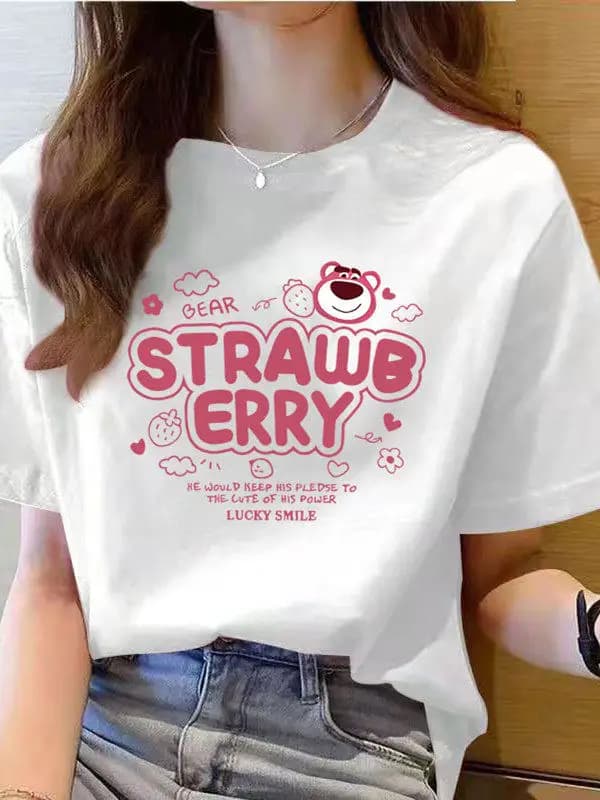 Pure Cotton Short-sleeved T-shirt - New Summer Style for Women, Loose and Unique, Chic Blouse, High-end T-shirt