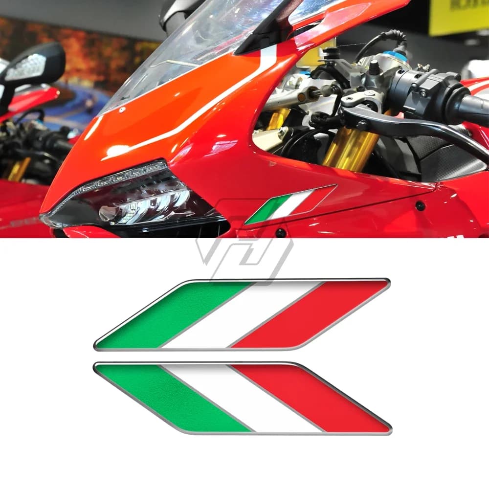 Decalcomanie per serbatoio moto in resina 3D Adesivo ala Italia Decalcomanie per Aprilia Ducati Yamaha Suzuki BMW MV Kawasaki