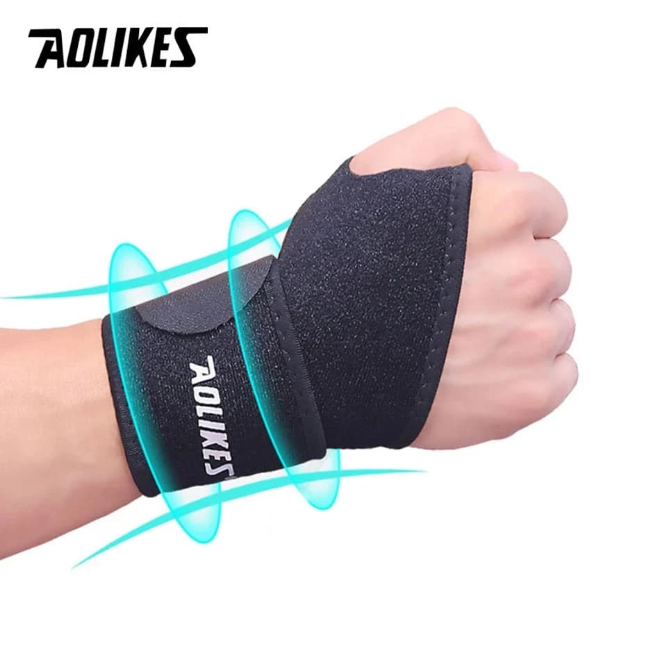 AOLIKES 1 PC Supporto per cinturino da polso per tutore per benda da polso regolabile per polsino sportivo Avvolgimenti per compressione Tendinite Sollievo dal dolore