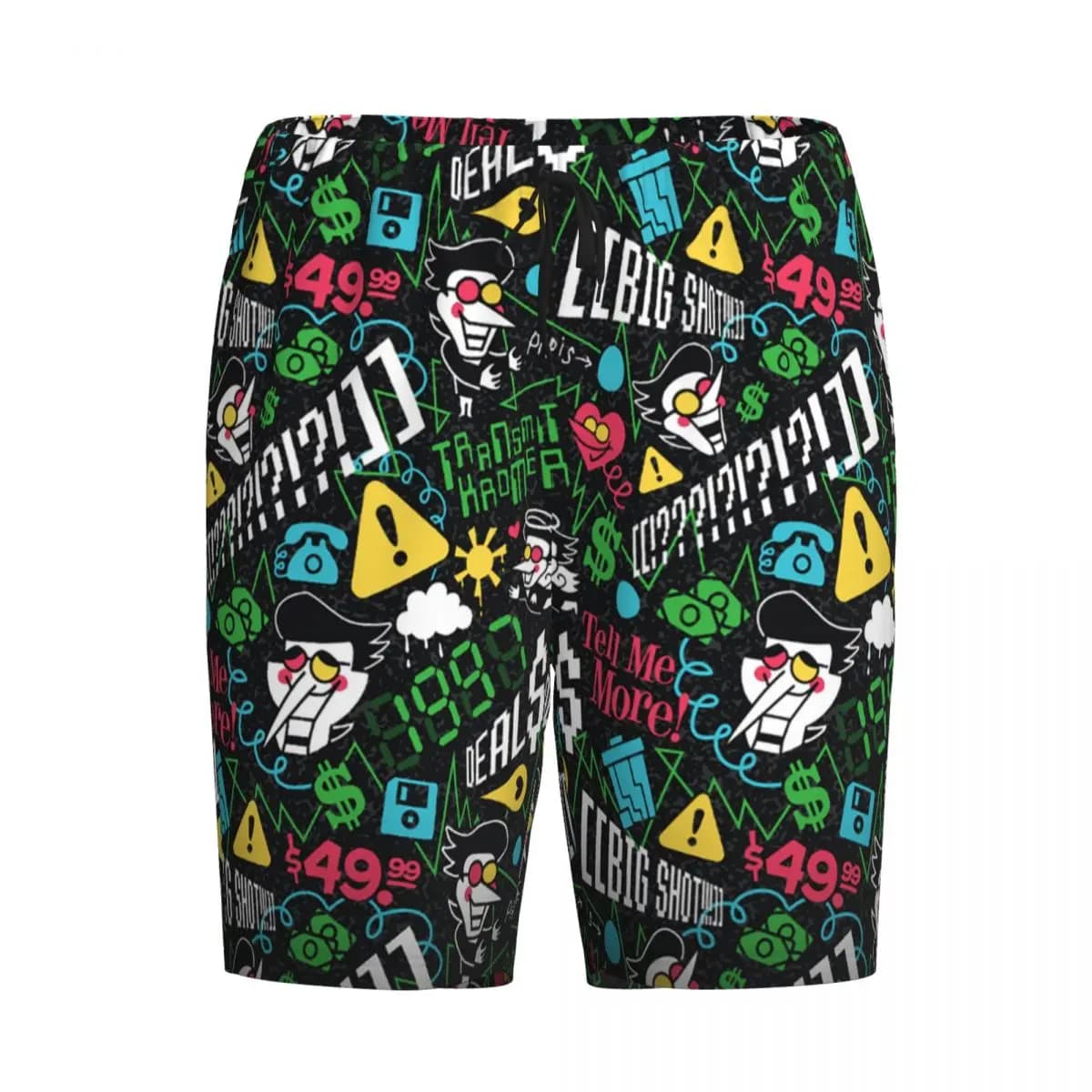 Pantaloni corti da uomo Deltarune SPAMTON G personalizzati, pantaloni pigiama, pantaloni da notte, pantaloni per il relax