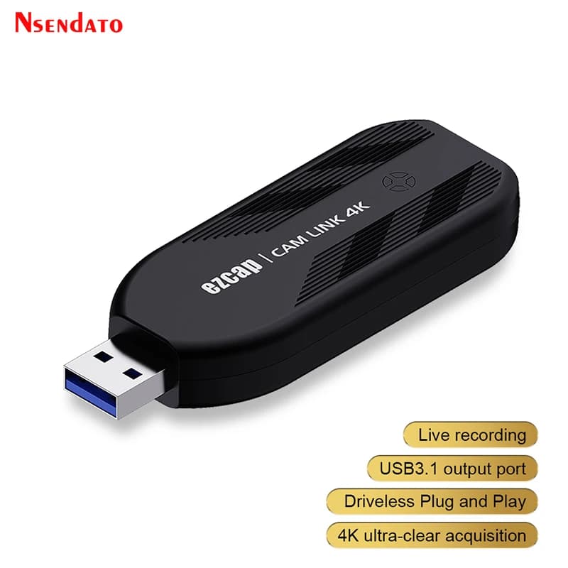 Scheda di acquisizione video HDMI Ezcap331 Camlink 4K 30Fps 1080P 120hz USB 3.0 per trasmissione live e registrazione per DSLR, videocamere e fotocamere