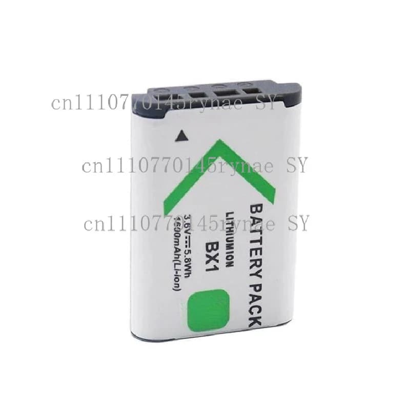 Kit batteria e caricabatterie NP-BX1 da 1600 mAh per fotocamera action camera Sony HDR-CX405 CX240 PJ240E PJ410 AS300R AS200V