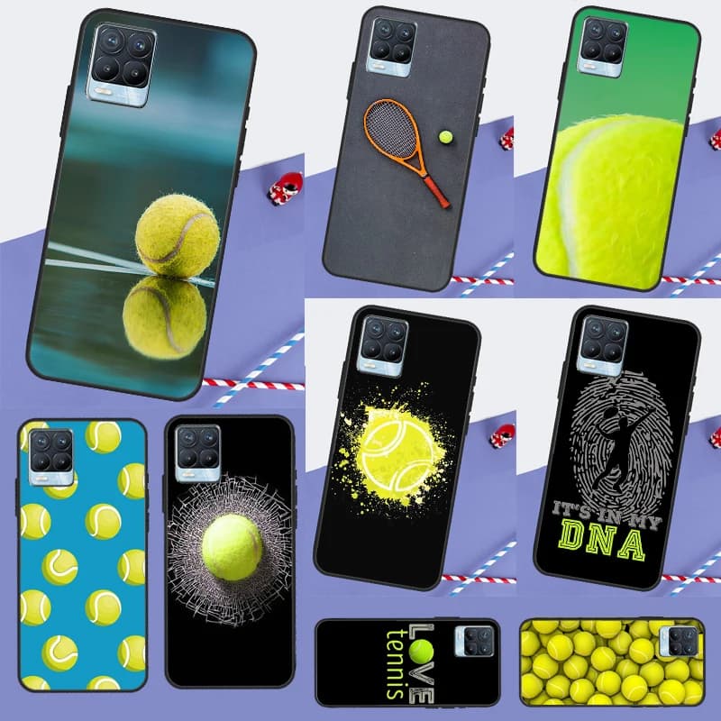 Palline da tennis per Realme 14 10 11 12 13 Pro Plus GT 6 6T 5 GT7 Pro C67 C61 C55 C53 C51 C21Y C25S C75 Custodia