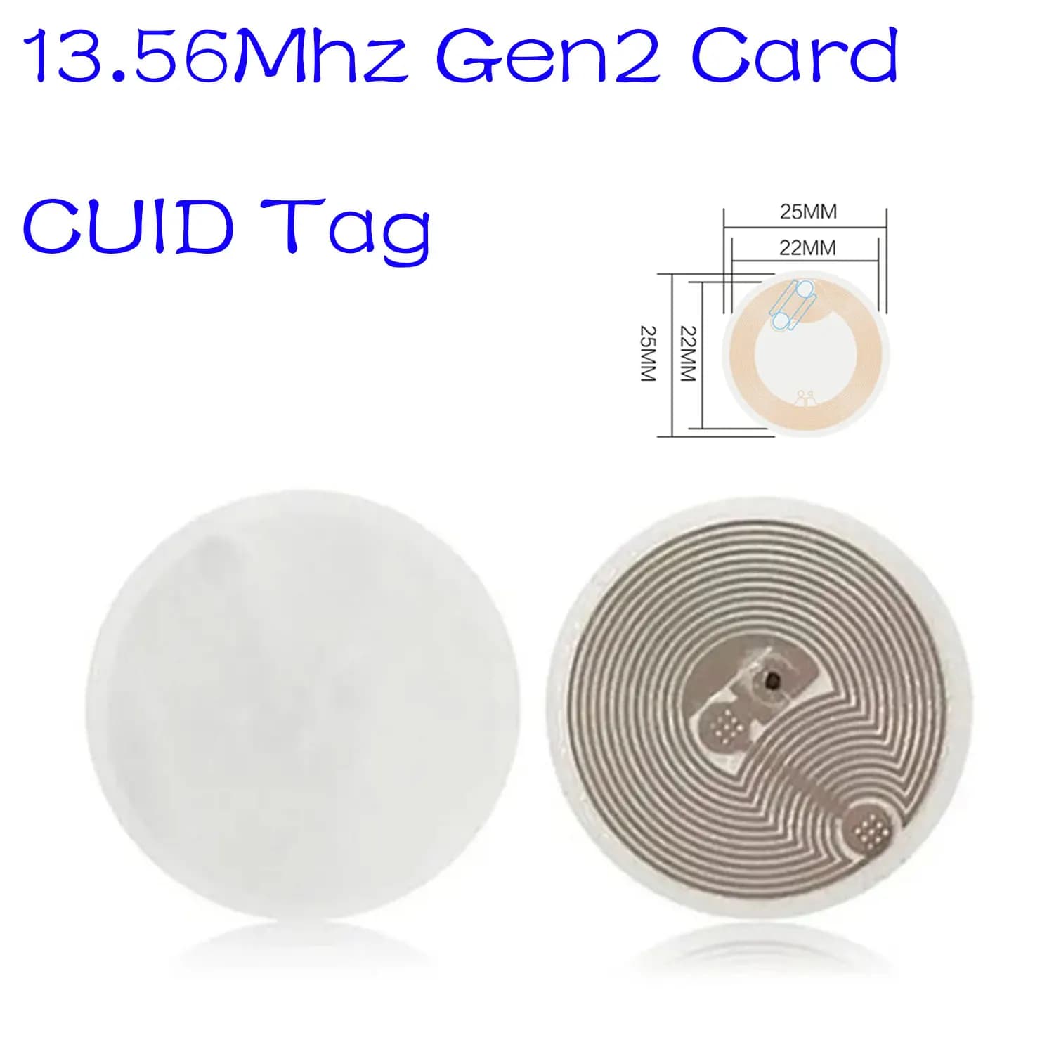 RFID Rewritable Smart Chip CUID Gen2 Electronic Tag 25MM Sticker 13.56Mhz 1K S50 0 Sector Changeable Token NFC Clone Key