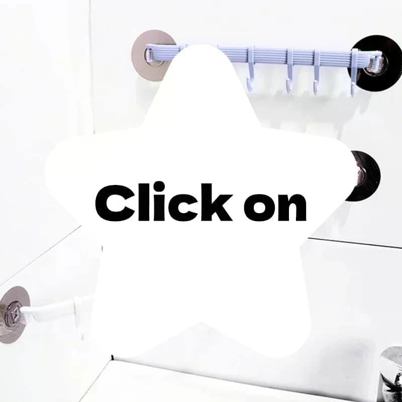 Gancio a ventosa a 6 file per appendere in cucina e bagno, senza lasciare segni, per angoli.