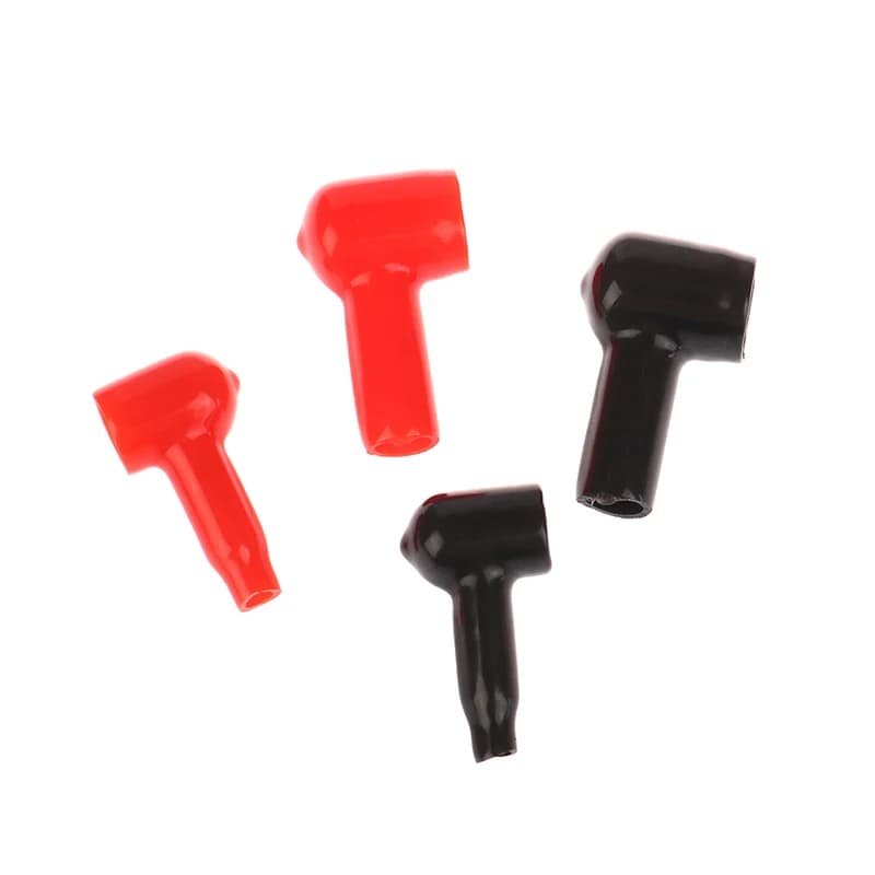 Offerta Speciale: 2 Pezzi Coperture Isolanti per Terminali Batteria, Protezioni per Cavi, Tappi Isolanti, Strumenti di Sostituzione Rosso/Nero