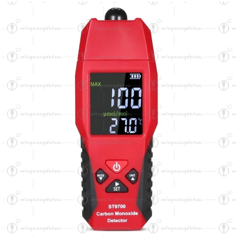 Monitor Portatile per Gas CO ST9700, Tester Manuale per Monossido di Carbonio, Rilevatore di Perdite ad Alta Precisione con Display LCD e Allarme