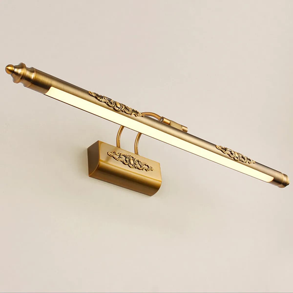 50CM Mirror Front Lamp Bathroom Mirror Lamp Waterproof Retro Bronze Cabinet Vanity Mirror Lights For Home Bedroom (Warm Light)