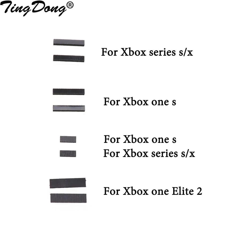 1 paio = 2 cuscinetti antiurto per PC per Xbox Series X/S Back Shell LT RT cuscinetti in gomma per Xbox One Slim Elite 2 Gamepad ammortizzatori Pad