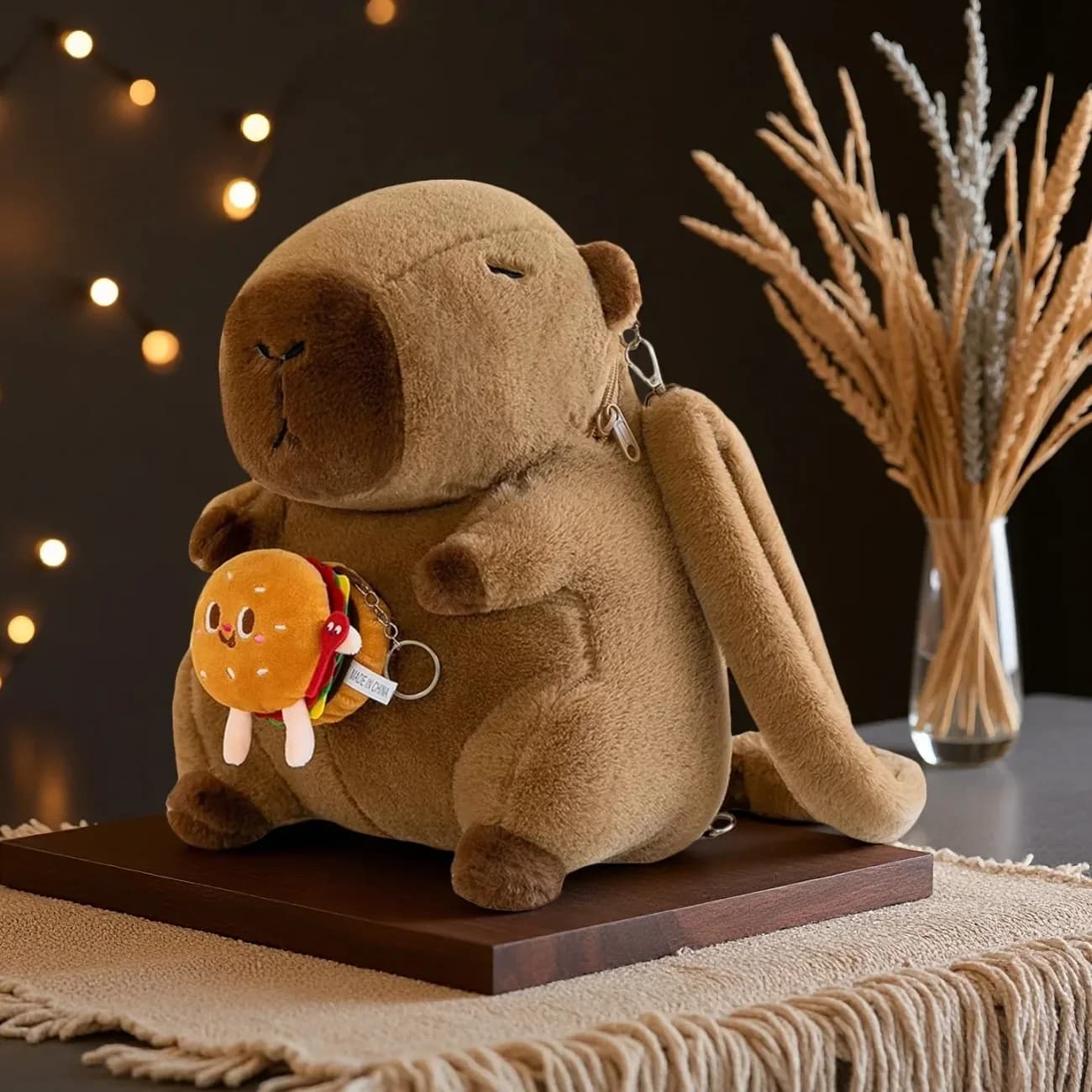 Borsa a tracolla a forma di capibara – Zaino in peluche soffice per ragazze e ragazzi, divertente e funzionale