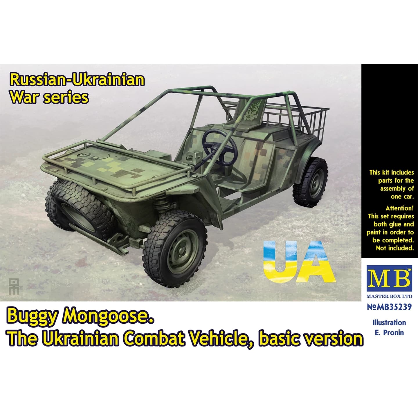 Modello assemblato MB 1/35 Meerkat Fighting All-terrain Vehicle Foundation Mb35239
