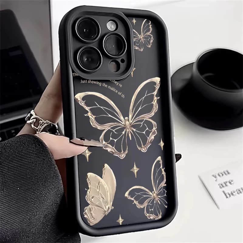 Custodia per Xiaomi 14 Custodie Poco F5 Custodia per telefono farfalla inglese per Xiaomi Mi 11 Lite 13T 13 12T 12X 12 Poco X5 X3 Pro Cover