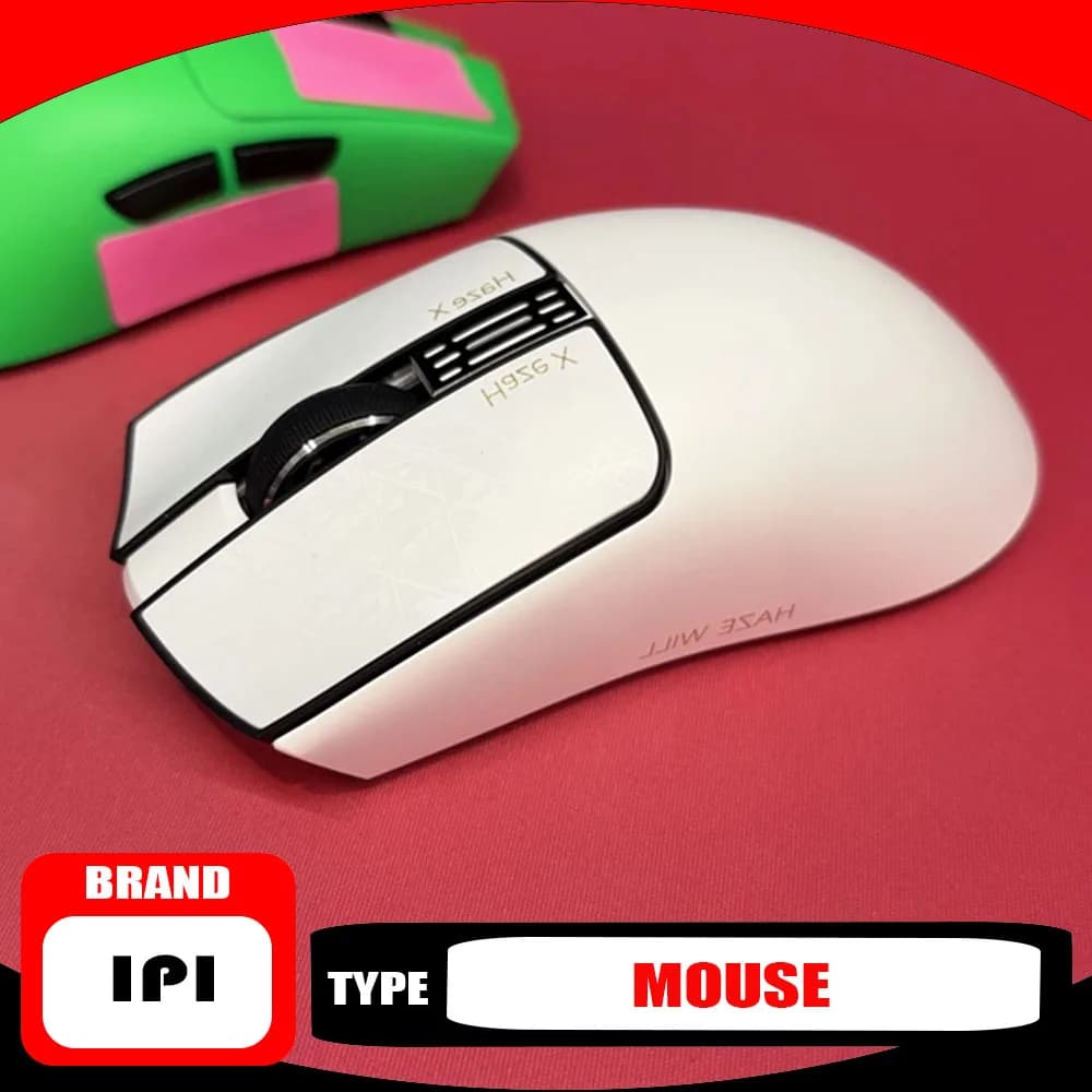 IPI Fog HAZEX Mouse Wireless 8K Electromagnetic Micromotion PAW3955 52000DPI E-sports Gaming Mouse TMR PC Accessory Unique
