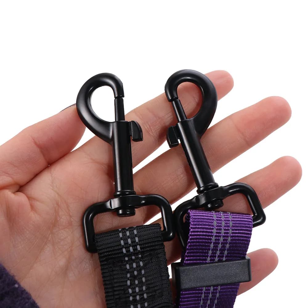 Guinzaglio Doppio per Cani 2 in 1 Riflettente Regolabile con Assorbimento degli Urti a 360° ° Guinzaglio Girevole per Due Cani