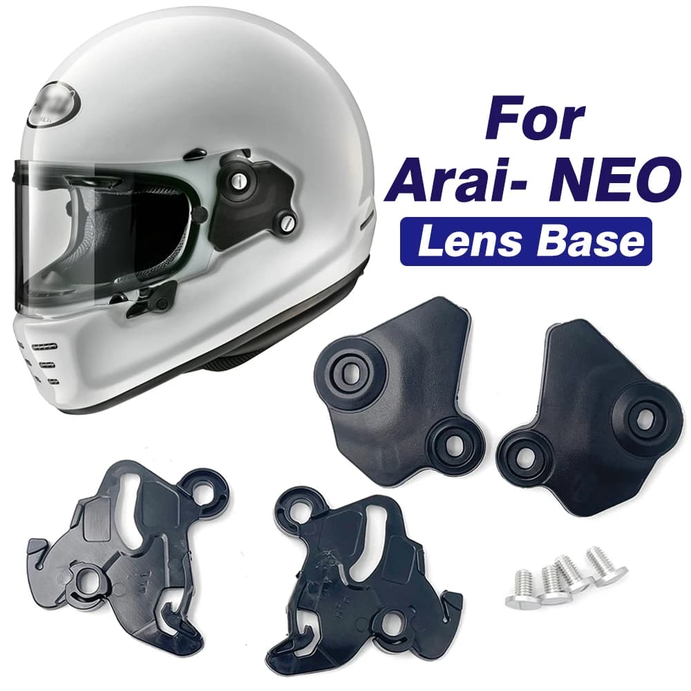 Per ARAI NEO accessori per casco moto piastra di Base dell'obiettivo della visiera parti di ricambio sinistra destra Base di blocco dell'obiettivo