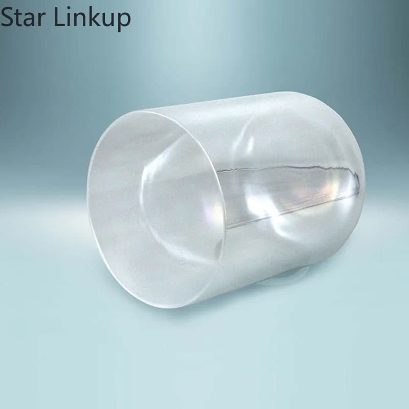 Star Linkup Mystical White Pearl Quartz Crystal Singing Bowl, Resonant Sound‑Healing Music Percussion Instrument for Yoga Relaxation, Aura Cleansing and Spiritual Meditation