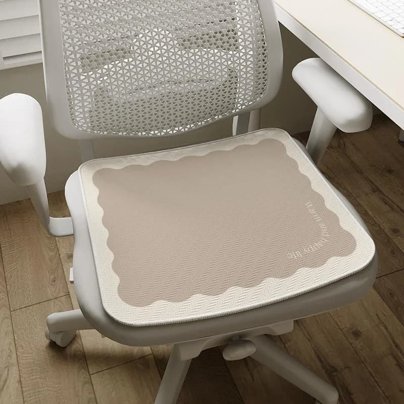 Cuscino Estivo in Seta Ghiacciata per Sedia da Ufficio, Cuscino Rinfrescante Universale per Sedie da Computer e Auto, Utilizzabile in Tutte le Stagioni