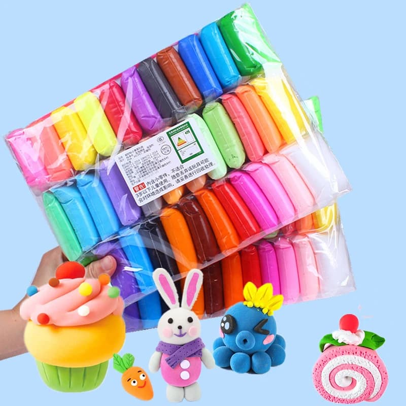36 colori argilla secca all'aria argilla da modellare magica ultraleggera con strumenti plastilina set di pasta da gioco fai da te giocattoli per bambini regalo di compleanno