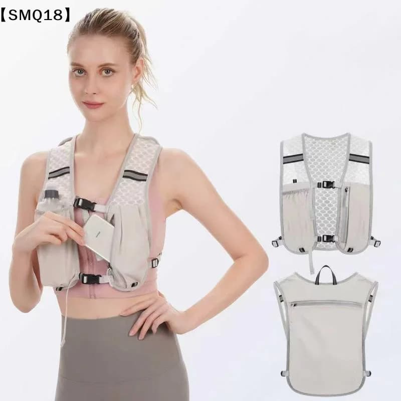 Factory Sales Running Hydration Vest Backpack For Hiking Cycling Marathon Lightweight Water Chest Pack Phone Storage Pocket【SMQ】