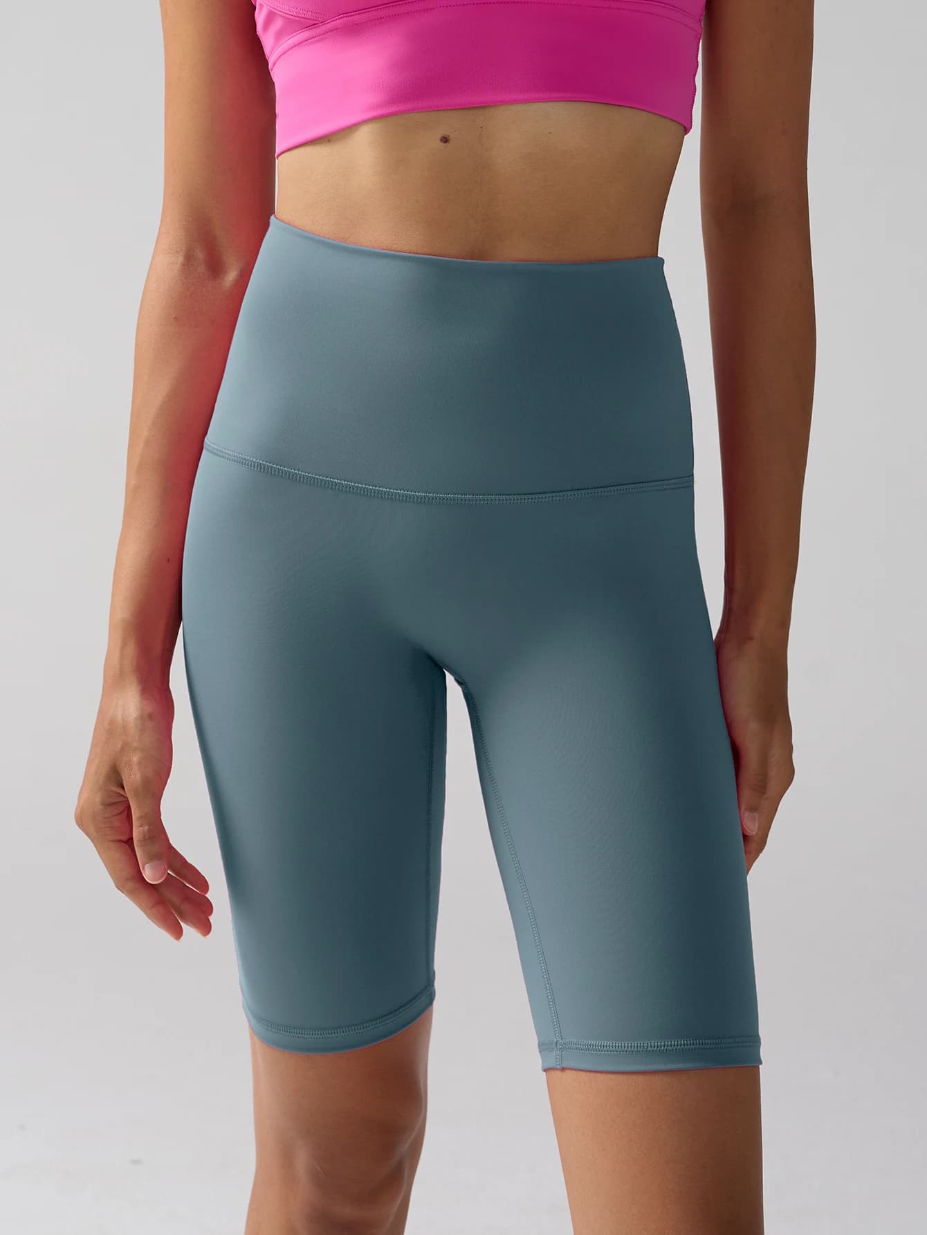 Nylon women's shorts for gym, yoga, cycling, fitness, running, training, short leggings for women, sportswear
