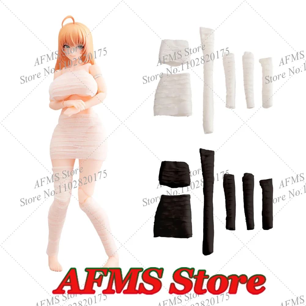 Set di Accessori in Scala 1/12 per Action Figure Femminili: Top, Gonna e Fasciature per Gambe, Compatibile con Soldatini da 6 Pollici