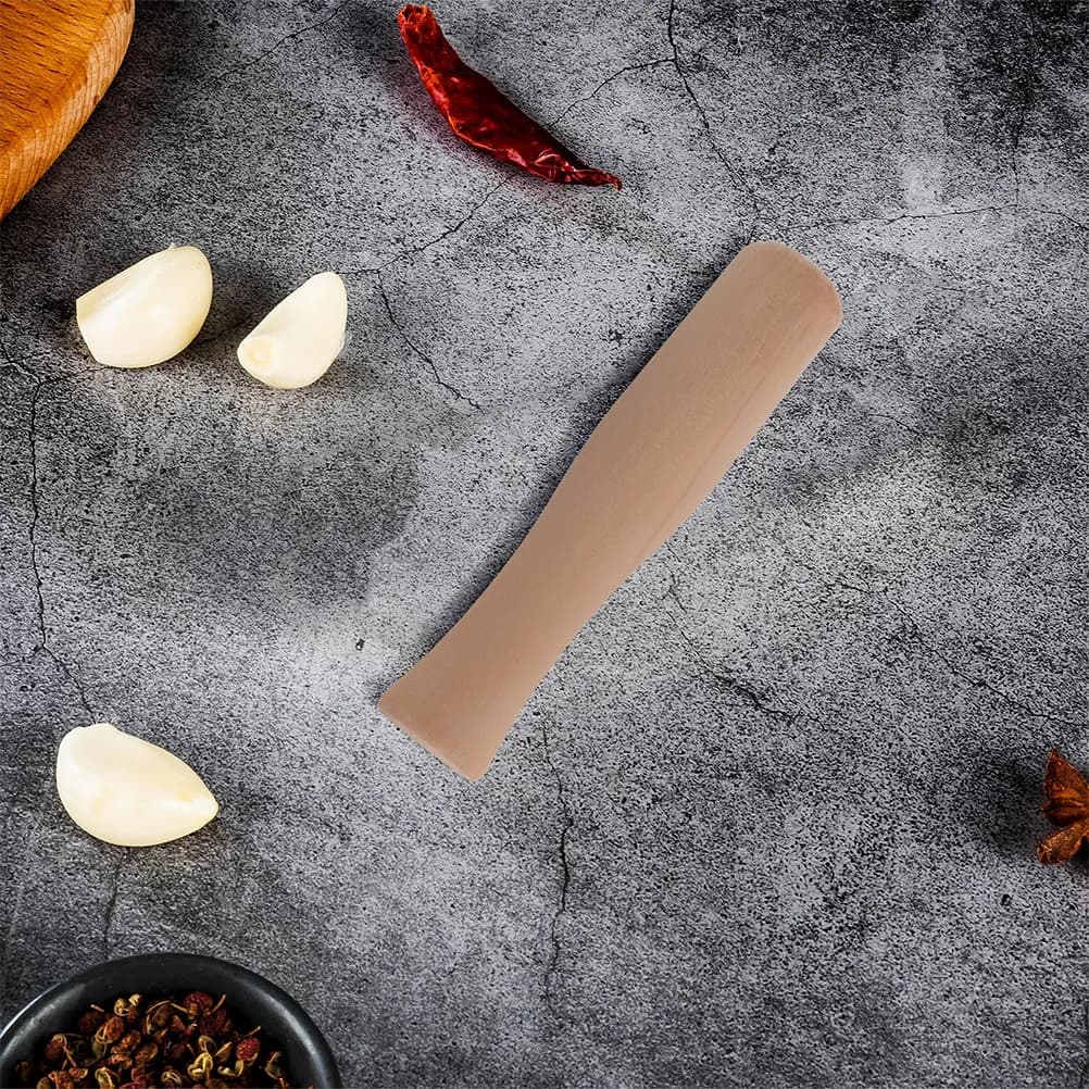 Set di 3 Utensili in Legno per Cucina: Mortaio, Macina Aglio e Spezie, Frullino per Carne