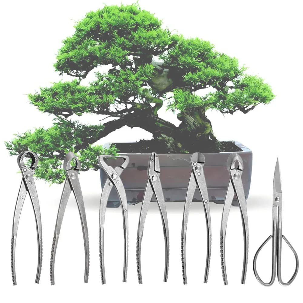 Set di Attrezzi per Potatura Bonsai da 210mm, Diverse Funzioni delle Forbici per Soddisfare Tutte le Esigenze di Potatura e Modellatura delle Piante
