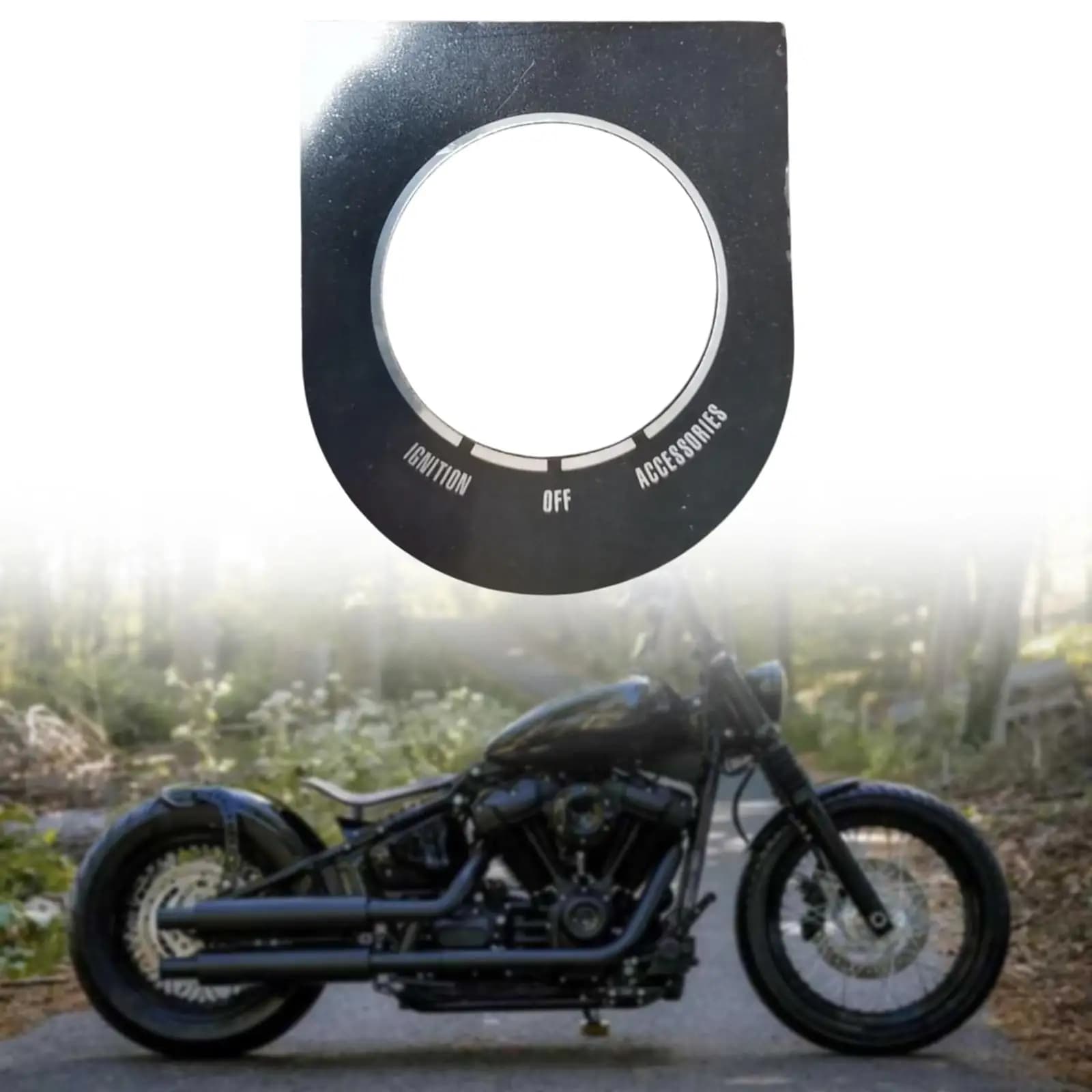 Moto Dash Copertura Interruttore Targhetta 71302-93A Accessori Facile da Installare per Dyna Fxdwg 93-03 Softail Fxst Flst 96-17