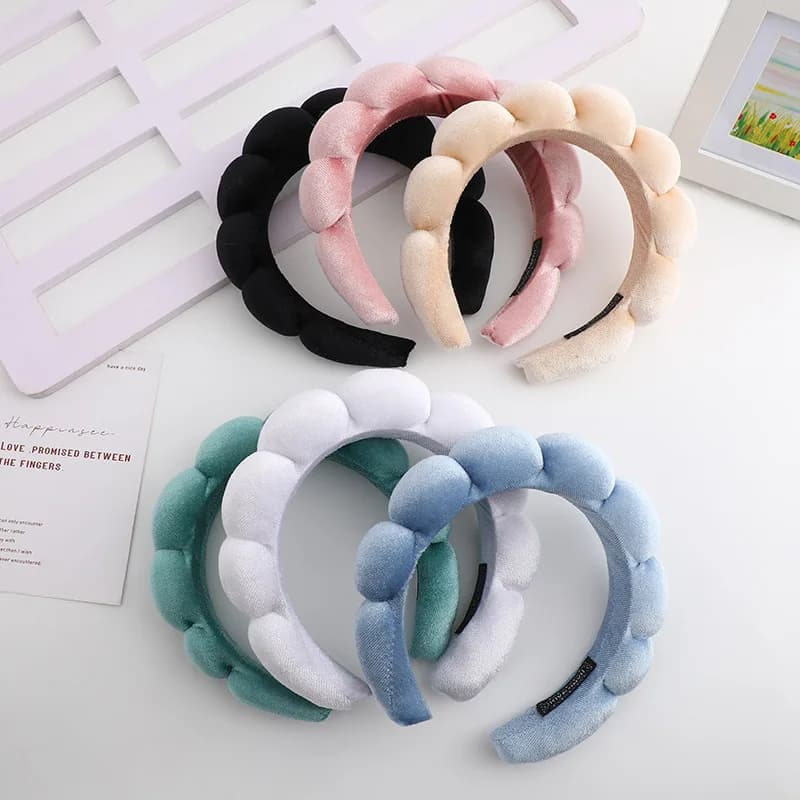 Velvet hair band High Skull Top sponge for fried paste twist band for high sense hair accessories for hair band in plain color