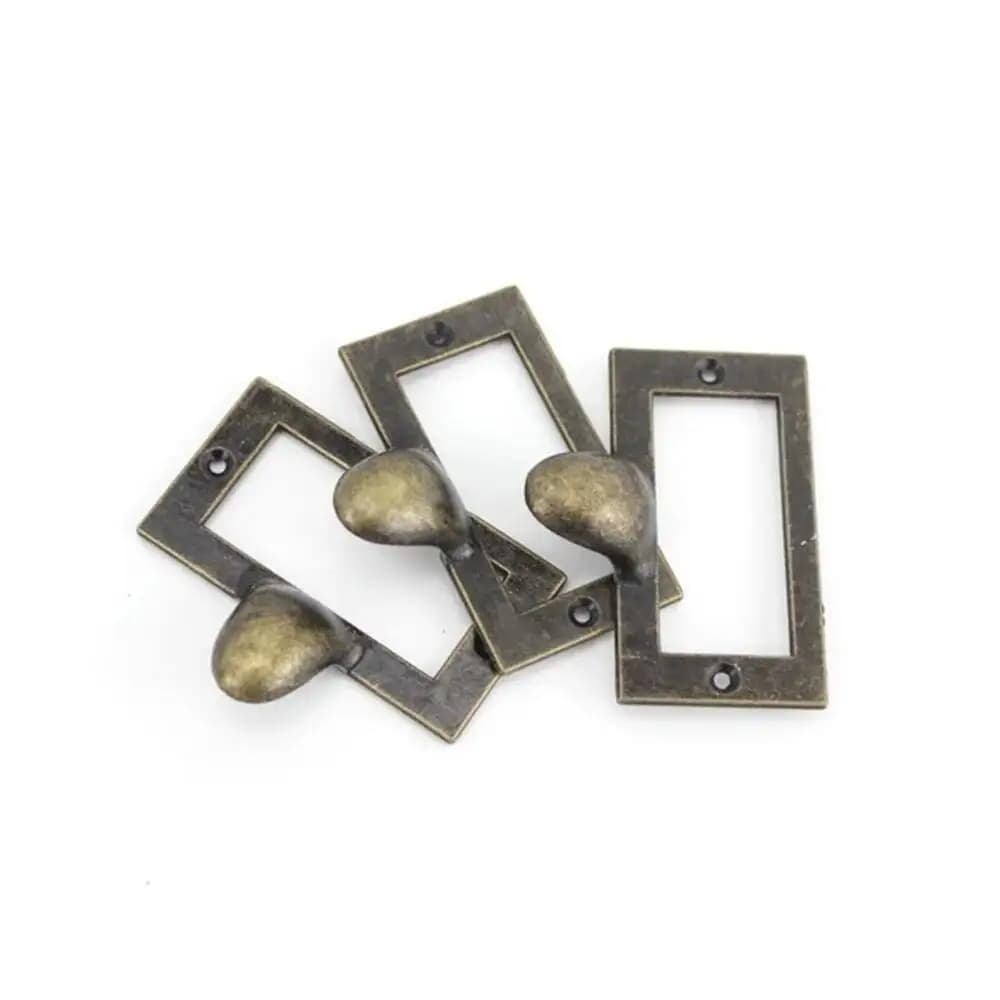 40 pezzi 72x67mm Scaffale Cassetto Contenitore Etichetta Porta etichette Telaio, Cornice etichetta antica (viti incluse), materiale metallico