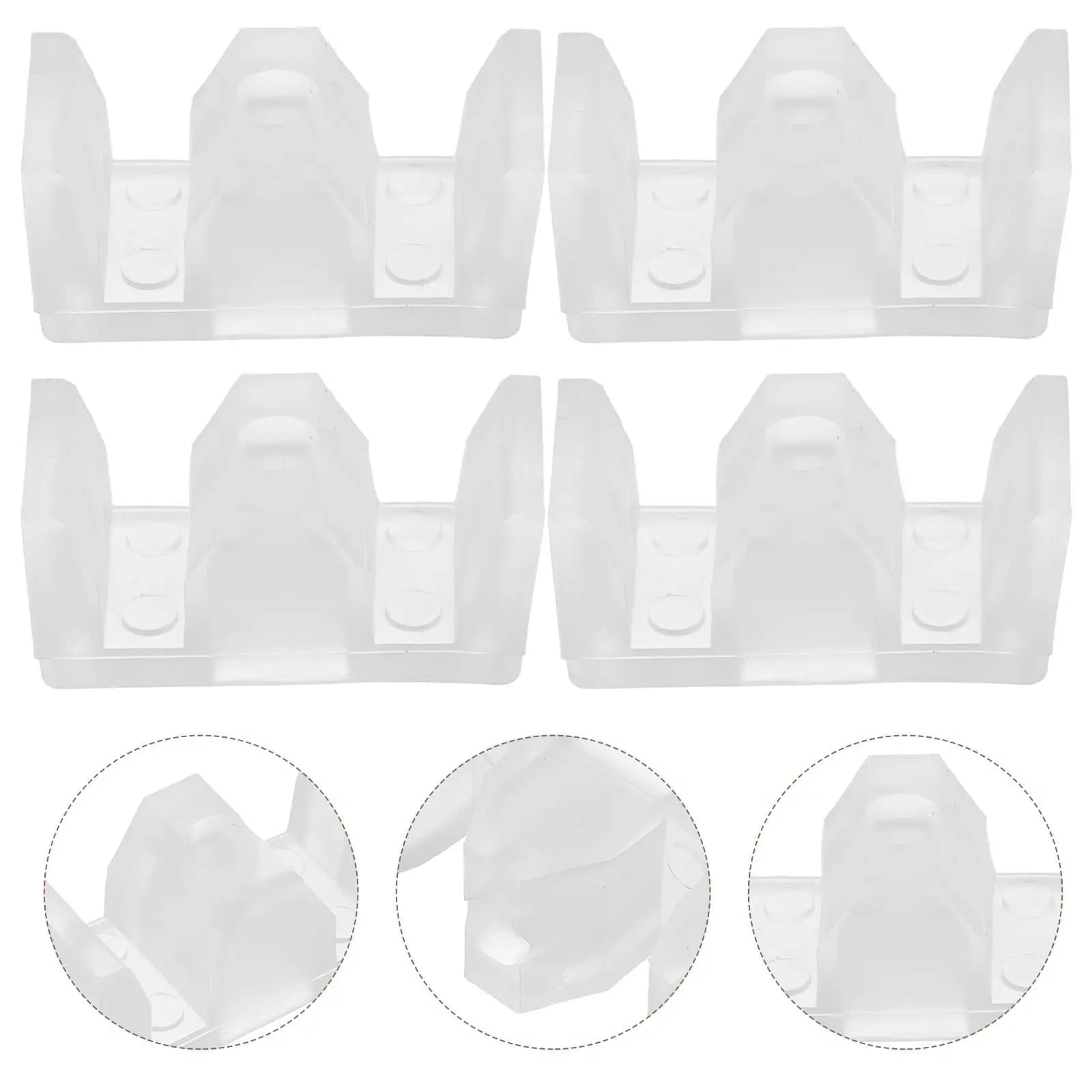 Set di 6 Cuscinetti Antiurto per Porte Doccia Scorrevoli in Vetro, Guida Inferiore, Paracolpi, Guarnizione in Silicone per Riduzione del Rumore