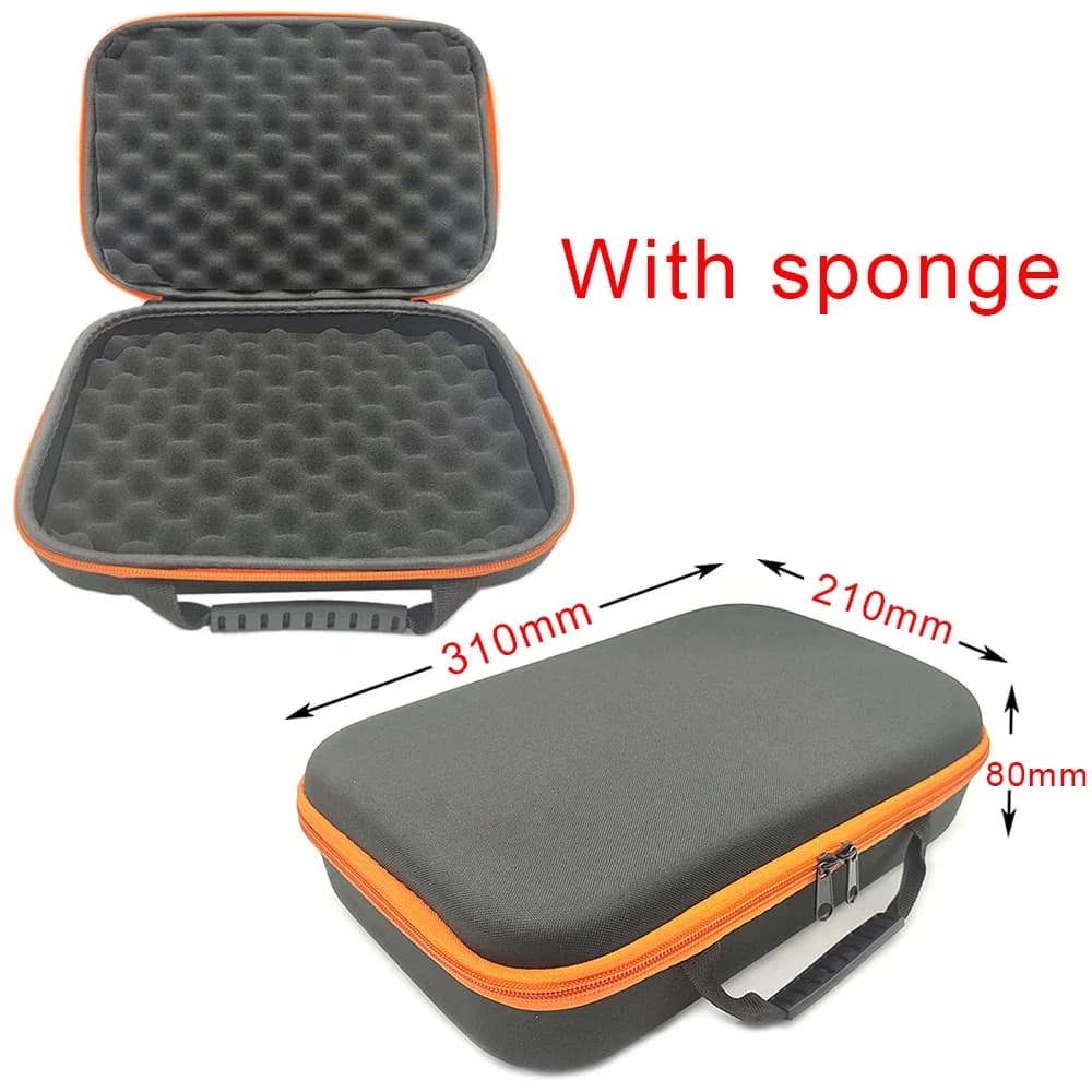 Scatola portaoggetti in tela EVA con custodia da viaggio in spugna fai-da-te Borsa con cerniera per attrezzi da esterno Auricolare Drone Accessori per la conservazione del disco rigido